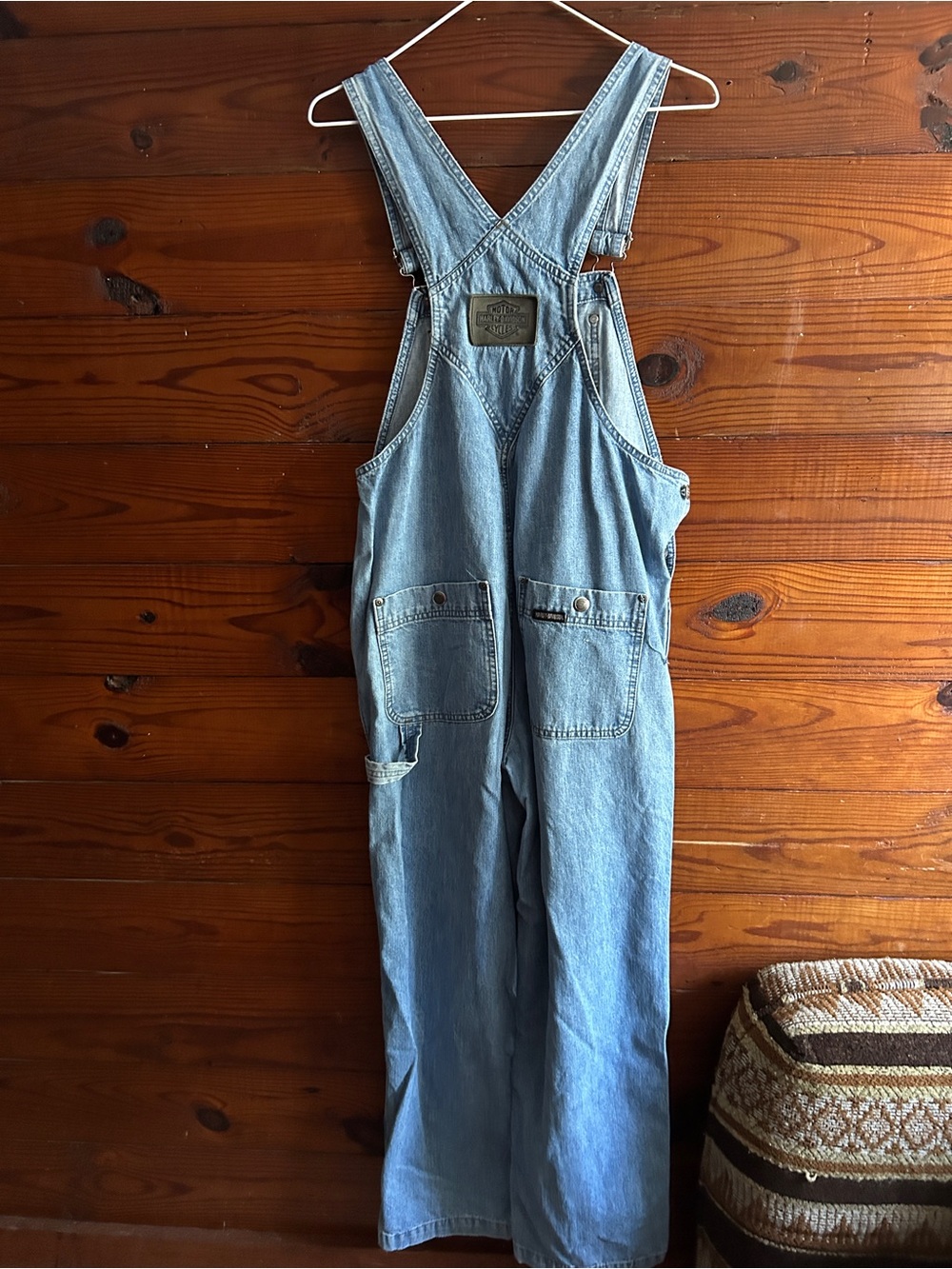 Harley-Davidson Light Blue Denim Women's Overalls - Picture 2 of 3